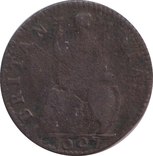 1697 FARTHING ( FINE ) - Farthing - Cambridgeshire Coins