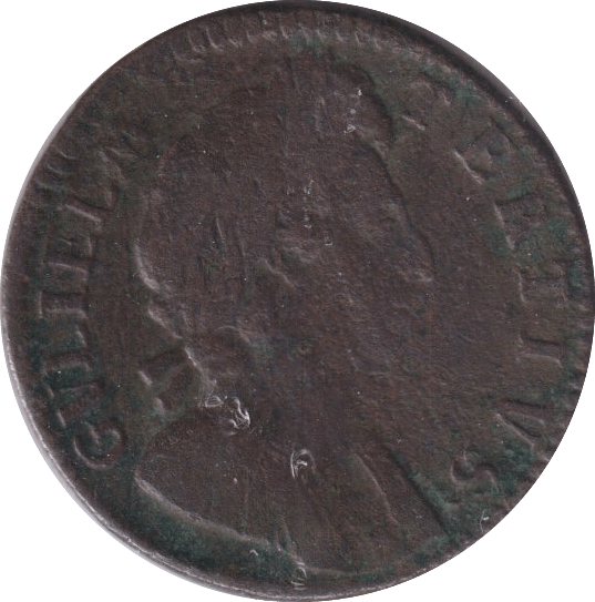 1697 FARTHING ( FINE ) - Farthing - Cambridgeshire Coins