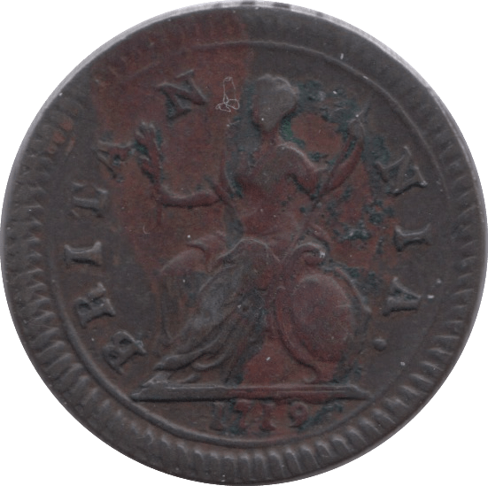 1719 FARTHING ( EF ) - Farthing - Cambridgeshire Coins