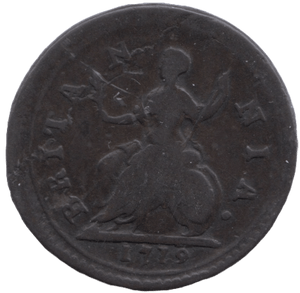 1719 FARTHING ( GF ) - Farthing - Cambridgeshire Coins