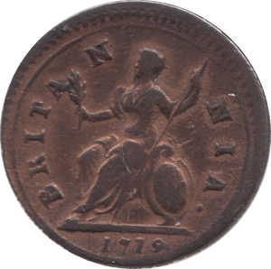 1719 FARTHING ( VF ) 1 - Farthing - Cambridgeshire Coins