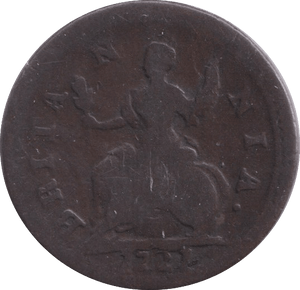 1721 FARTHING ( FINE ) - Farthing - Cambridgeshire Coins