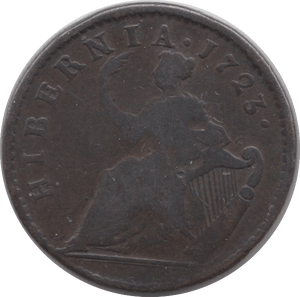 1723 HALFPENNY ( FINE ) - Halfpenny - Cambridgeshire Coins