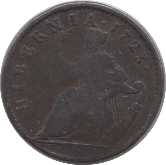 1723 HALFPENNY ( FINE ) - Halfpenny - Cambridgeshire Coins