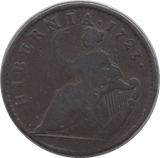 1723 HALFPENNY ( FINE ) - Halfpenny - Cambridgeshire Coins