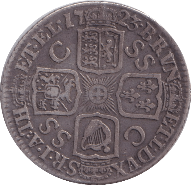 1723 SHILLING ( FINE ) - Shilling - Cambridgeshire Coins