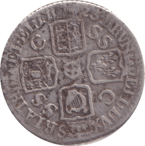 1723 SIXPENCE ( FINE ) - SIXPENCE - Cambridgeshire Coins