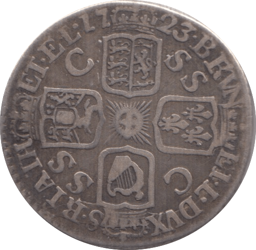 1723 SIXPENCE (VF) - Sixpence - Cambridgeshire Coins