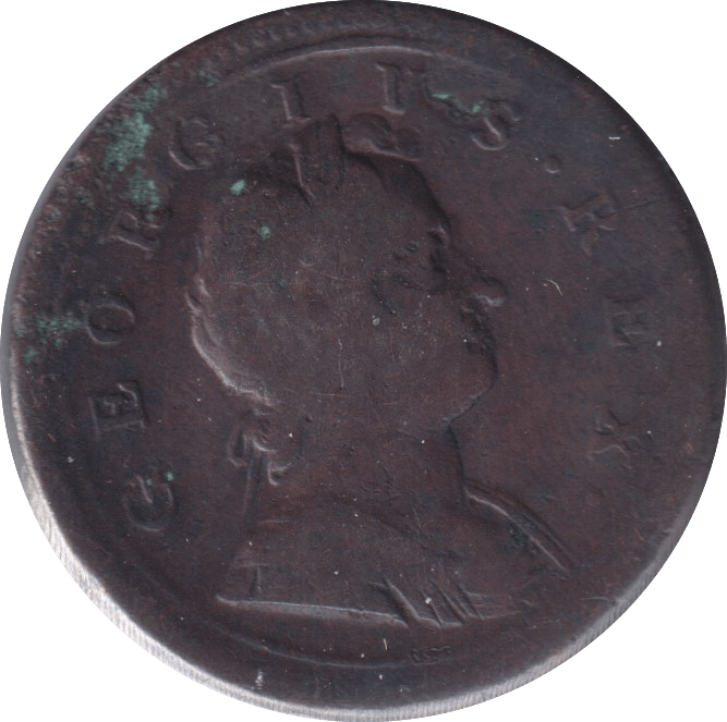 1724 HALFPENNY ( FINE ) - Halfpenny - Cambridgeshire Coins