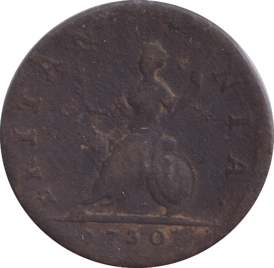 1730 FARTHING ( FAIR ) - Farthing - Cambridgeshire Coins