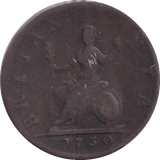 1730 FARTHING ( FINE ) - Farthing - Cambridgeshire Coins