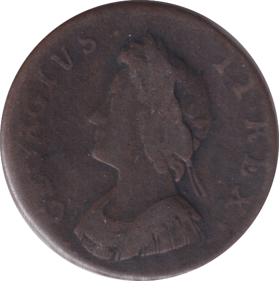 1730 FARTHING ( FINE ) - Farthing - Cambridgeshire Coins