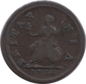 1733 FARTHING ( GF ) - Farthing - Cambridgeshire Coins