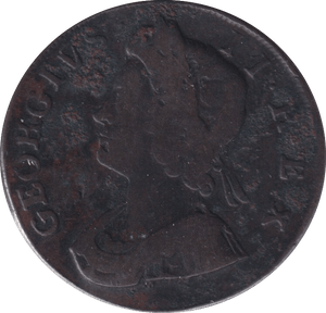 1733 HALFPENNY ( FINE ) - Halfpenny - Cambridgeshire Coins