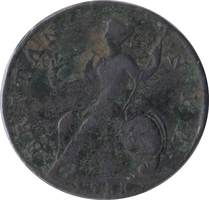 1733 HALFPENNY ( FINE ) - Halfpenny - Cambridgeshire Coins