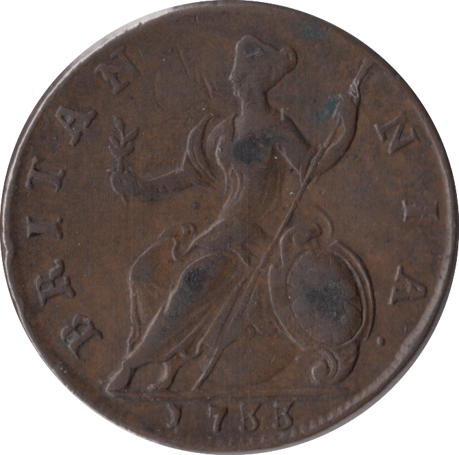 1733 HALFPENNY ( VF ) - Halfpenny - Cambridgeshire Coins