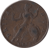 1733 HALFPENNY ( VF ) - Halfpenny - Cambridgeshire Coins