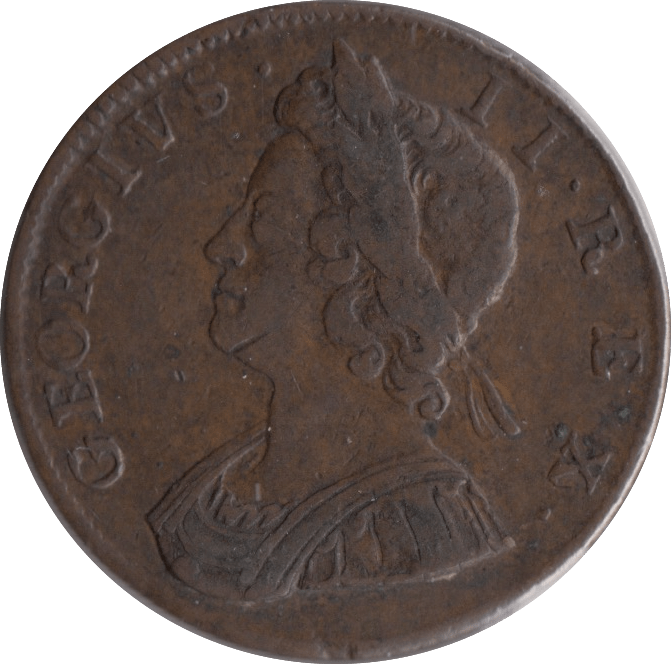 1733 HALFPENNY ( VF ) - Halfpenny - Cambridgeshire Coins