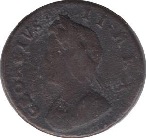 1734 FARTHING ( FINE ) 2 - Farthing - Cambridgeshire Coins