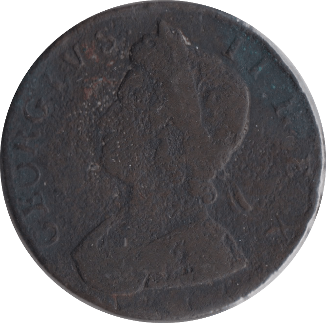 1734 HALFPENNY ( FAIR ) A - Halfpenny - Cambridgeshire Coins