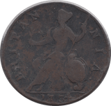 1734 HALFPENNY ( FINE ) - Halfpenny - Cambridgeshire Coins