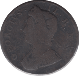 1734 HALFPENNY ( FINE ) - Halfpenny - Cambridgeshire Coins