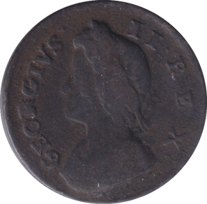 1735 FARTHING ( FINE ) - Farthing - Cambridgeshire Coins