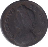 1735 FARTHING ( FINE ) - Farthing - Cambridgeshire Coins