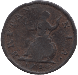 1736 FARTHING ( FINE ) - Farthing - Cambridgeshire Coins