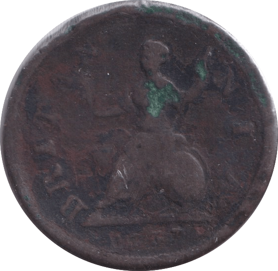 1737 FARTHING ( FAIR ) - Farthing - Cambridgeshire Coins