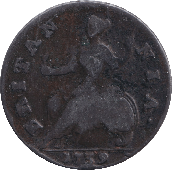 1739 HALFPENNY ( NF ) - Halfpenny - Cambridgeshire Coins