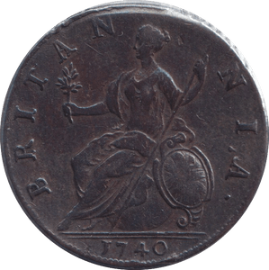 1740 HALFPENNY ( EF ) - Halfpenny - Cambridgeshire Coins