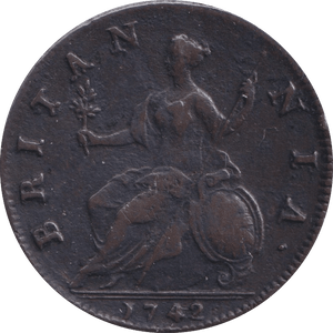 1742 HALFPENNY ( GF ) - Halfpenny - Cambridgeshire Coins