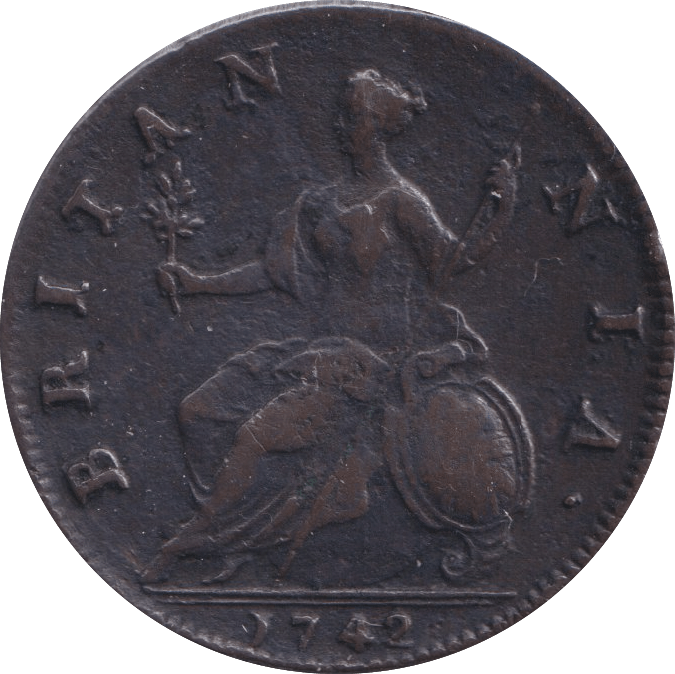 1742 HALFPENNY ( GF ) - Halfpenny - Cambridgeshire Coins