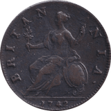 1742 HALFPENNY ( GF ) - Halfpenny - Cambridgeshire Coins