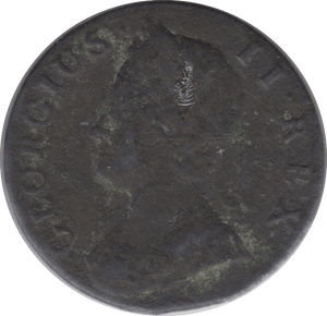 1744 HALFPENNY ( FAIR ) 2 - Halfpenny - Cambridgeshire Coins