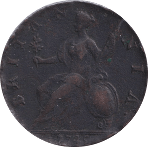 1745 HALFPENNY ( FINE ) - Halfpenny - Cambridgeshire Coins