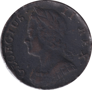 1745 HALFPENNY ( FINE ) - Halfpenny - Cambridgeshire Coins