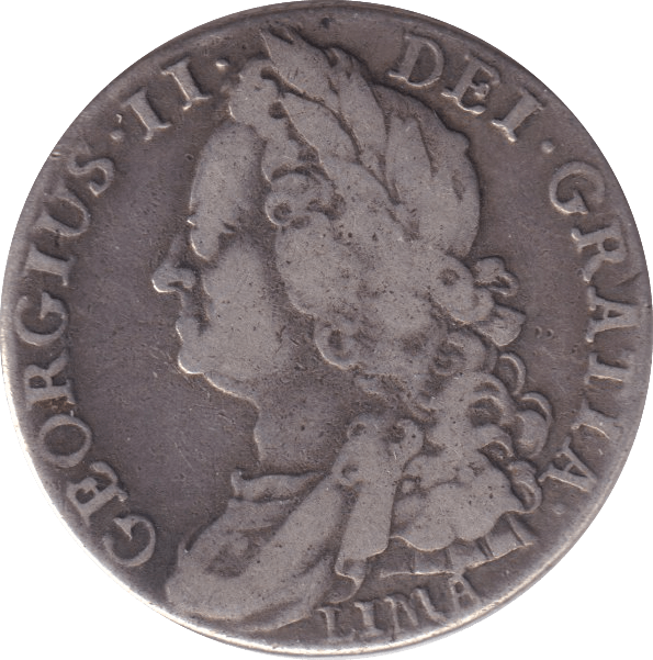 1745 SHILLING ( FINE ) - Shilling - Cambridgeshire Coins