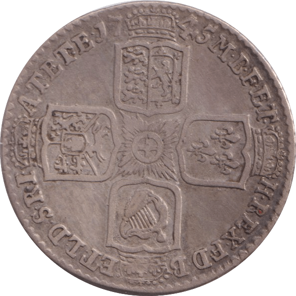 1745 SHILLING ( GF ) - Shilling - Cambridgeshire Coins