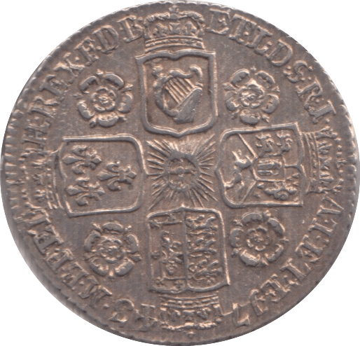 1745 SIXPENCE (EF) - Sixpence - Cambridgeshire Coins