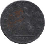 1746 FARTHING ( GVF ) - Farthing - Cambridgeshire Coins