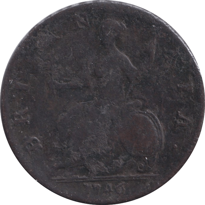 1746 HALFPENNY ( NF ) - Halfpenny - Cambridgeshire Coins