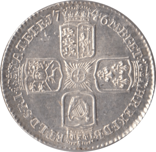 1746 SIXPENCE ( AUNC ) LIMA - Sixpence - Cambridgeshire Coins