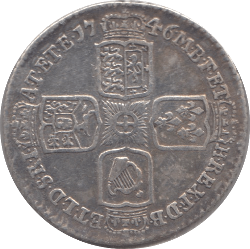 1746 SIXPENCE ( GVF ) LIMA - Sixpence - Cambridgeshire Coins