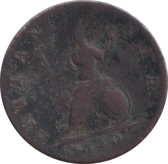 1750 FARTHING ( FAIR ) - Farthing - Cambridgeshire Coins