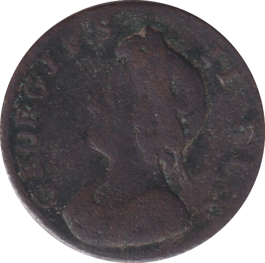 1750 FARTHING ( FAIR ) - Farthing - Cambridgeshire Coins