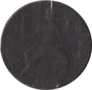 1752 HALFPENNY ( FINE ) - Halfpenny - Cambridgeshire Coins