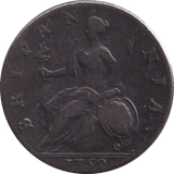 1752 HALFPENNY ( VF ) - Halfpenny - Cambridgeshire Coins