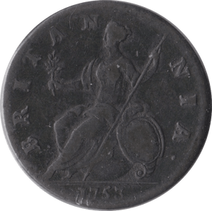 1753 HALFPENNY ( GF ) - Halfpenny - Cambridgeshire Coins